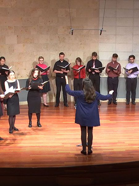 Photo: premiere performance of 'What We Are' at the San Francisco Conservatory, April 2019