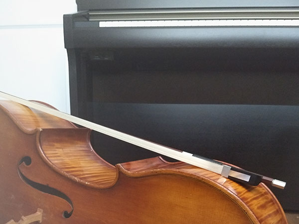 Photo: My cello and piano, which I use mainly for composing these days