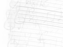 Background image: an early handwritten draft of my 'Cinq Petits Morceaux' for solo piano